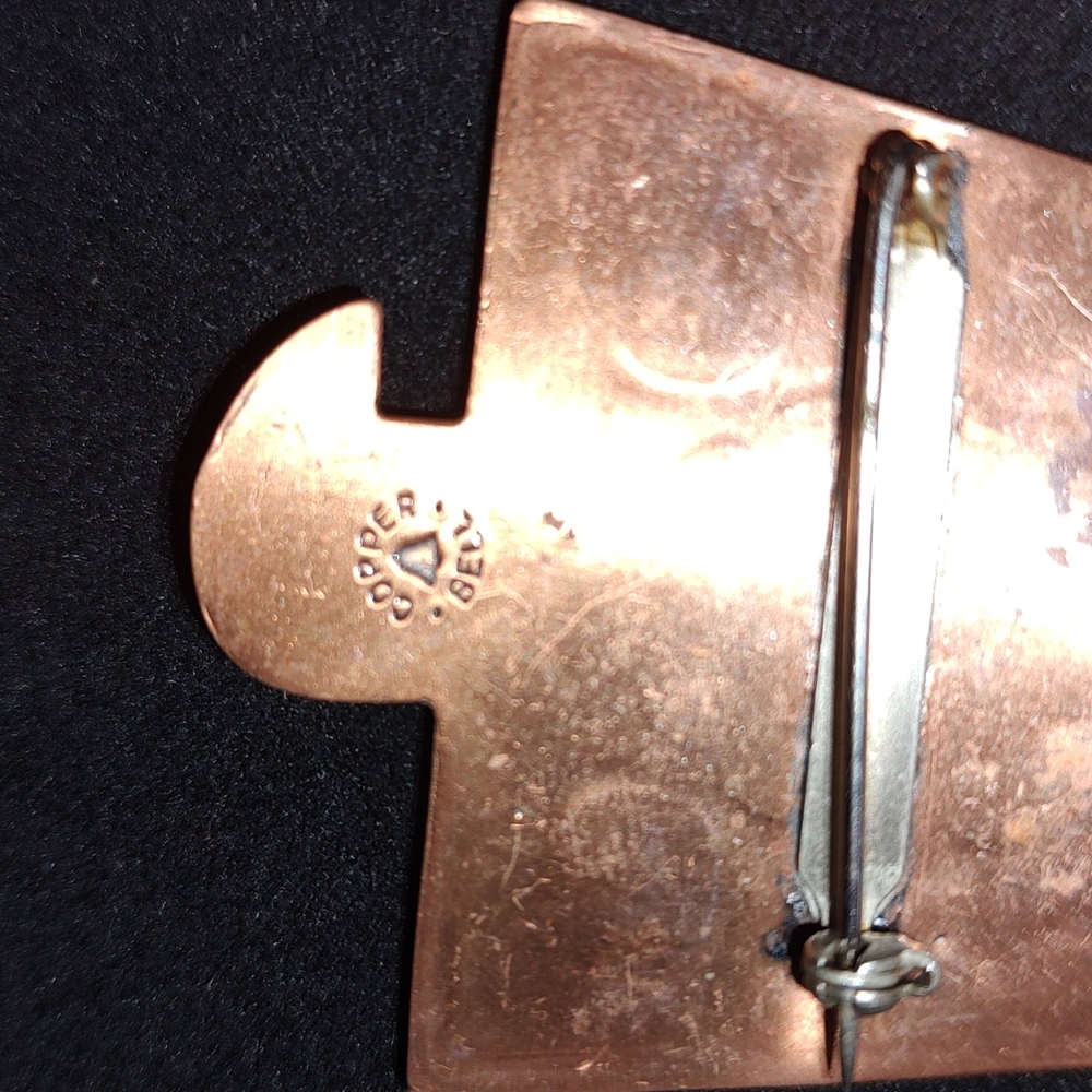 Solid Copper Pin Bell Trading Post Southwestern T… - image 5